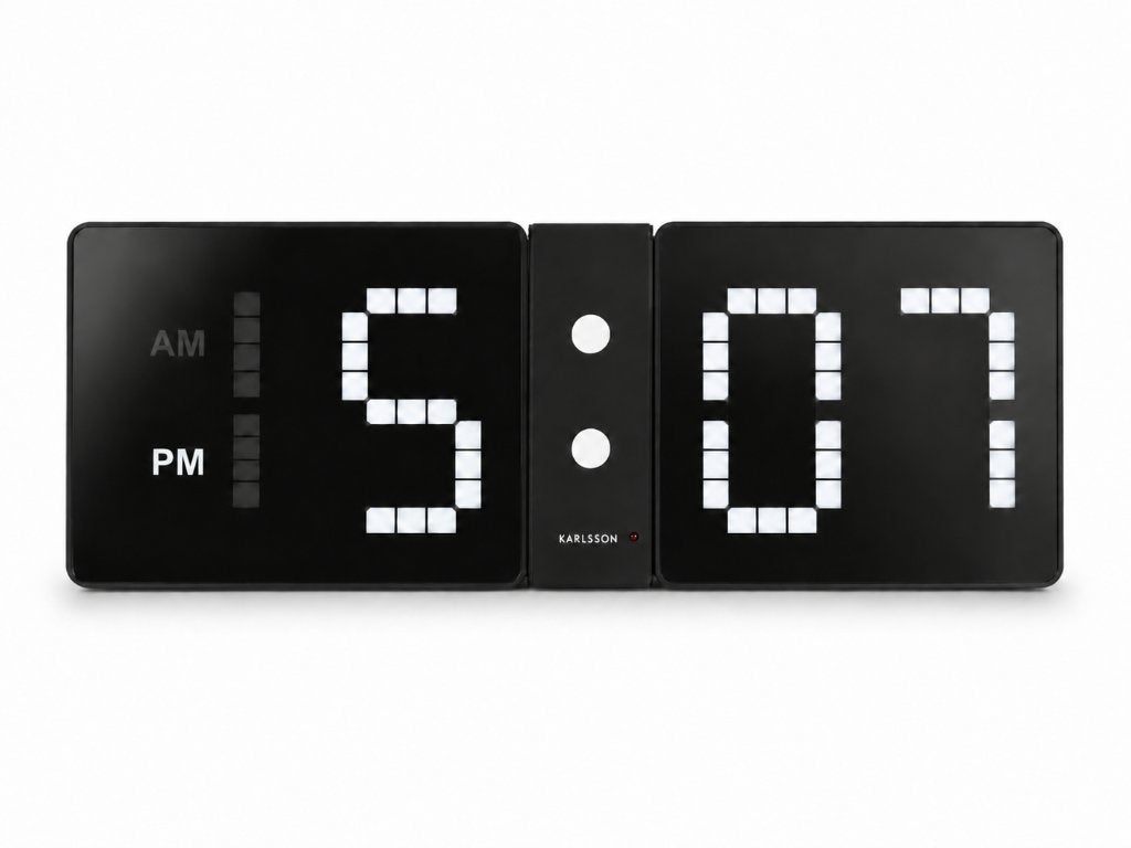 Karlsson LED Look Flip Clock – Retro Design, Antiek en Kunst, Antiek | Klokken, Ophalen of Verzenden