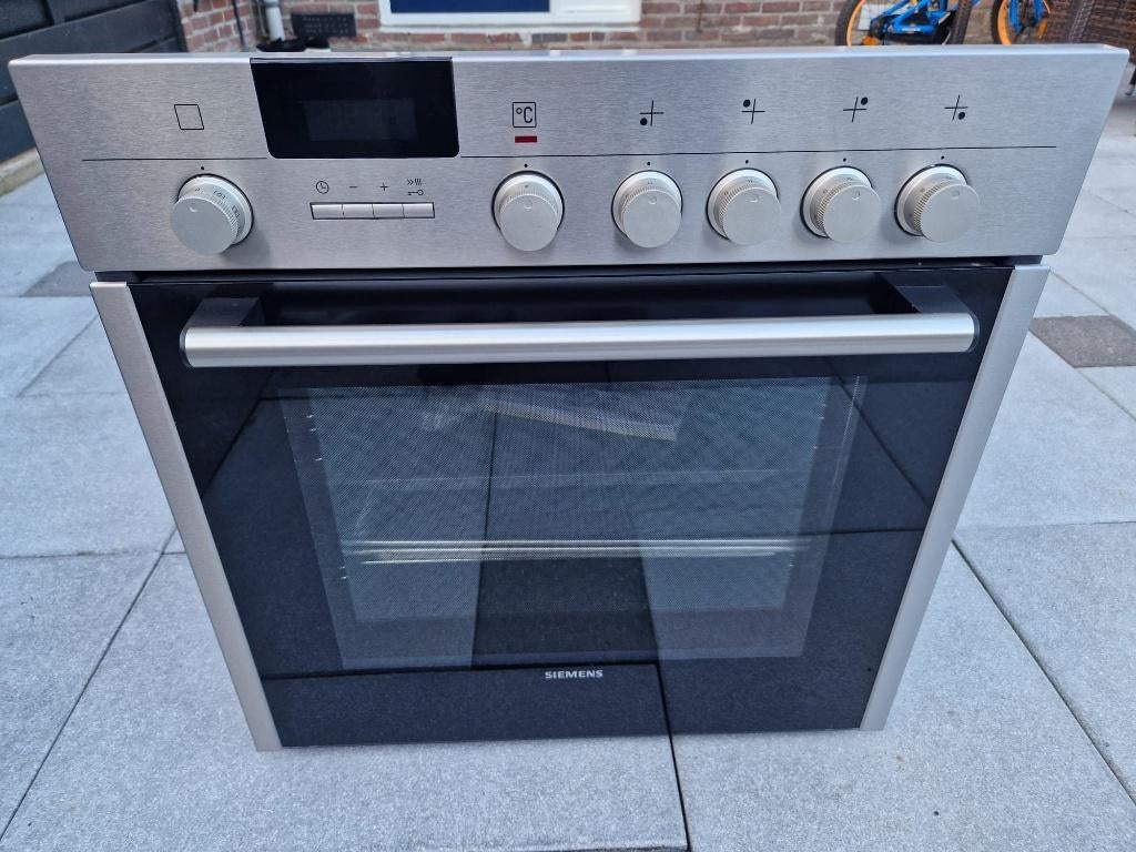 Siemens inbouw oven en kookplaat, Ophalen, Hete lucht, Zo goed als nieuw, Oven met grill