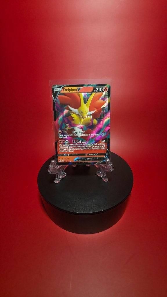 Delphox V 027/196 - Lost Origin, Verzenden, Zo goed als nieuw, Losse kaart, Foil