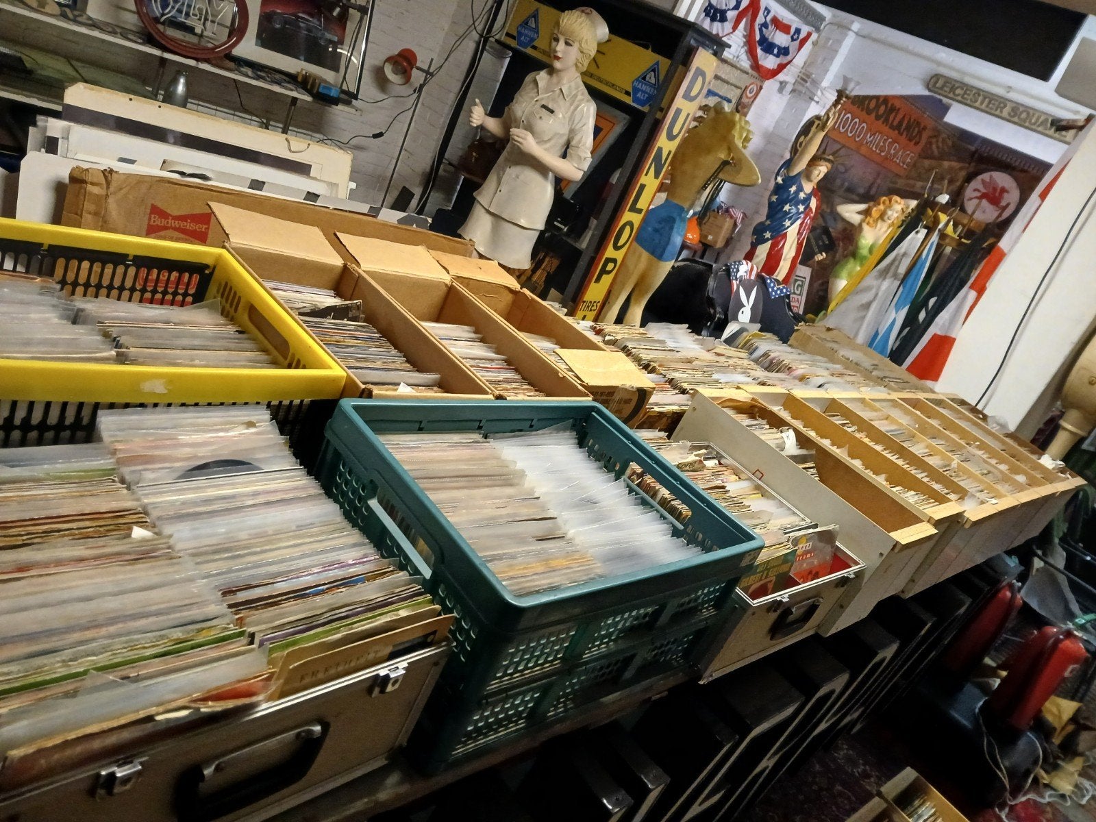 Grote collectie singeltjes (7 inch vinyl) en lp's, Cd's en Dvd's, Ophalen, Gebruikt, 7 inch, EP