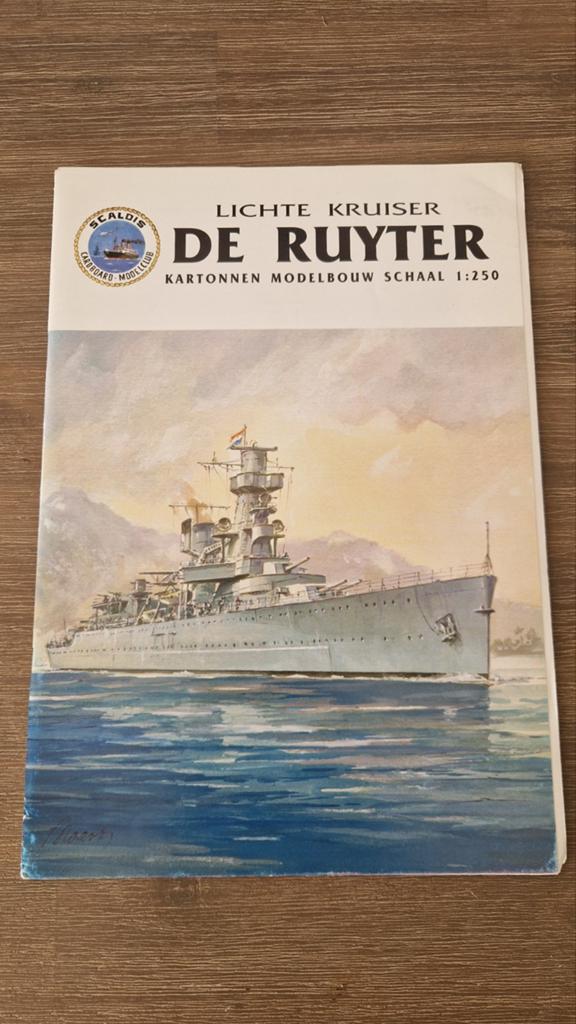 Bouwplaat kruiser De Ruyter, Ophalen of Verzenden