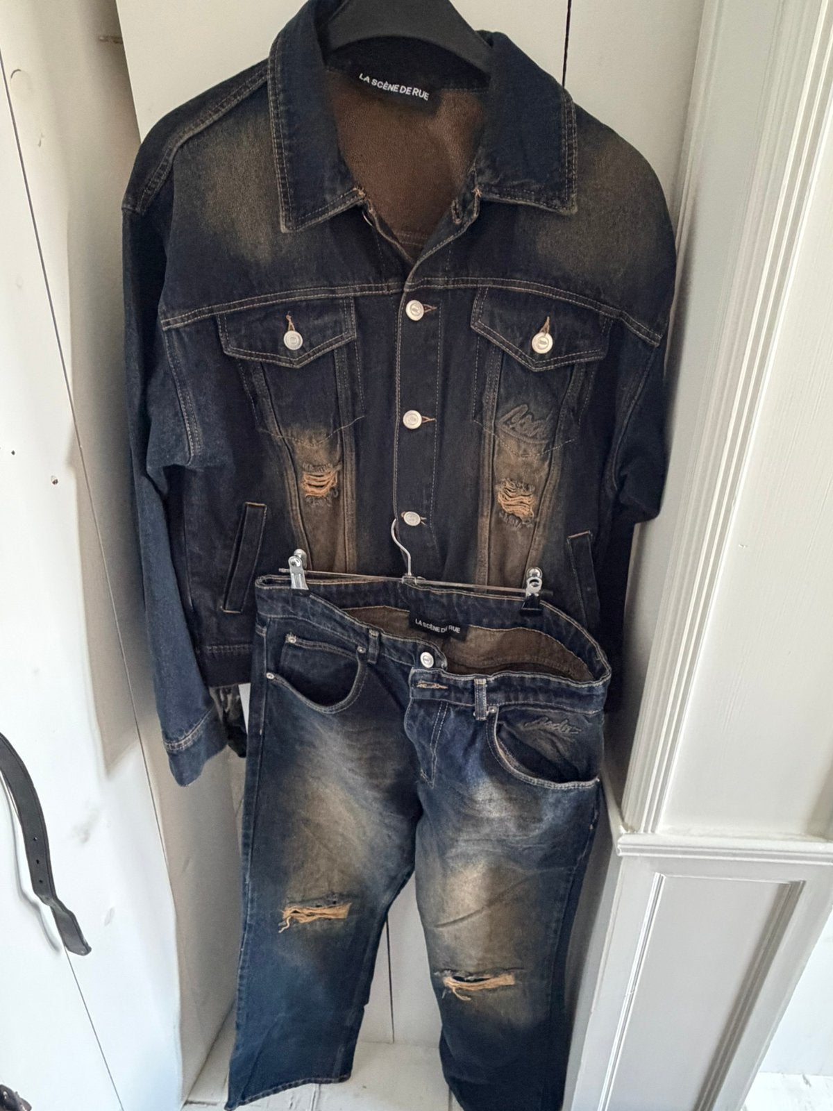 La Scene De Rue Denim pack ( Terre Noir ) Size L, Kleding | Heren, Jassen | Zomer, Ophalen of Verzenden, Nieuw, Maat 52/54 (L)