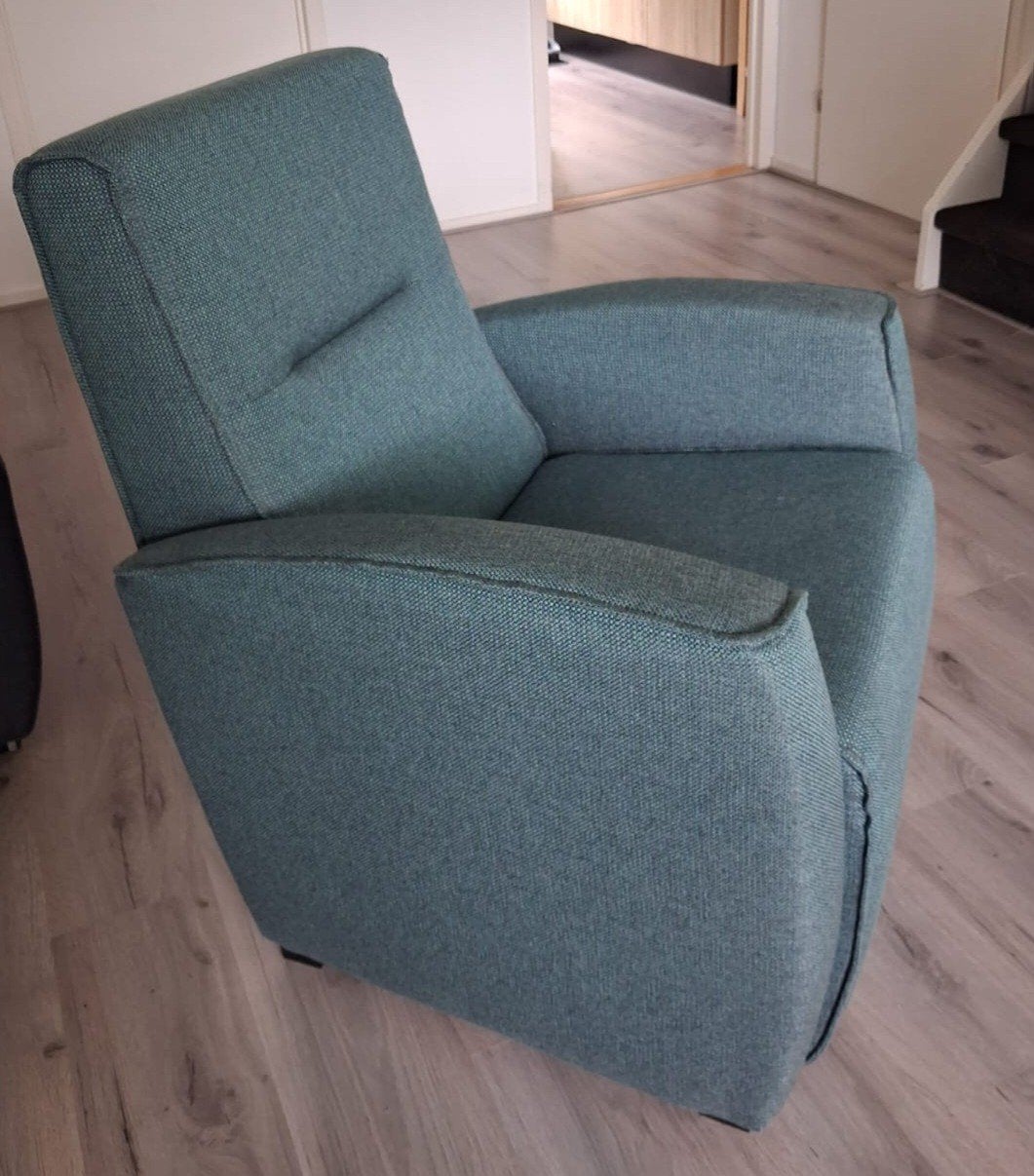 Comfortabele fauteuil stof, Huis en Inrichting, Fauteuils, Ophalen, Minder dan 75 cm, Zo goed als nieuw, 75 tot 100 cm