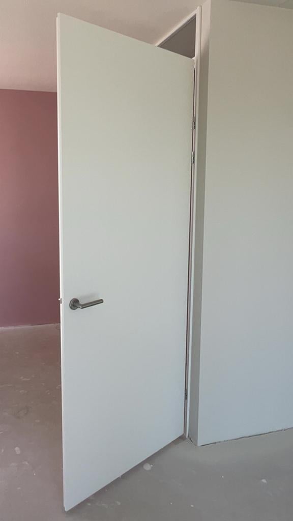 NIEUW! Svedex opdekdeur 231,5x93 cm met deurkruk, Ophalen, 80 tot 100 cm, 215 cm of meer, Binnendeur