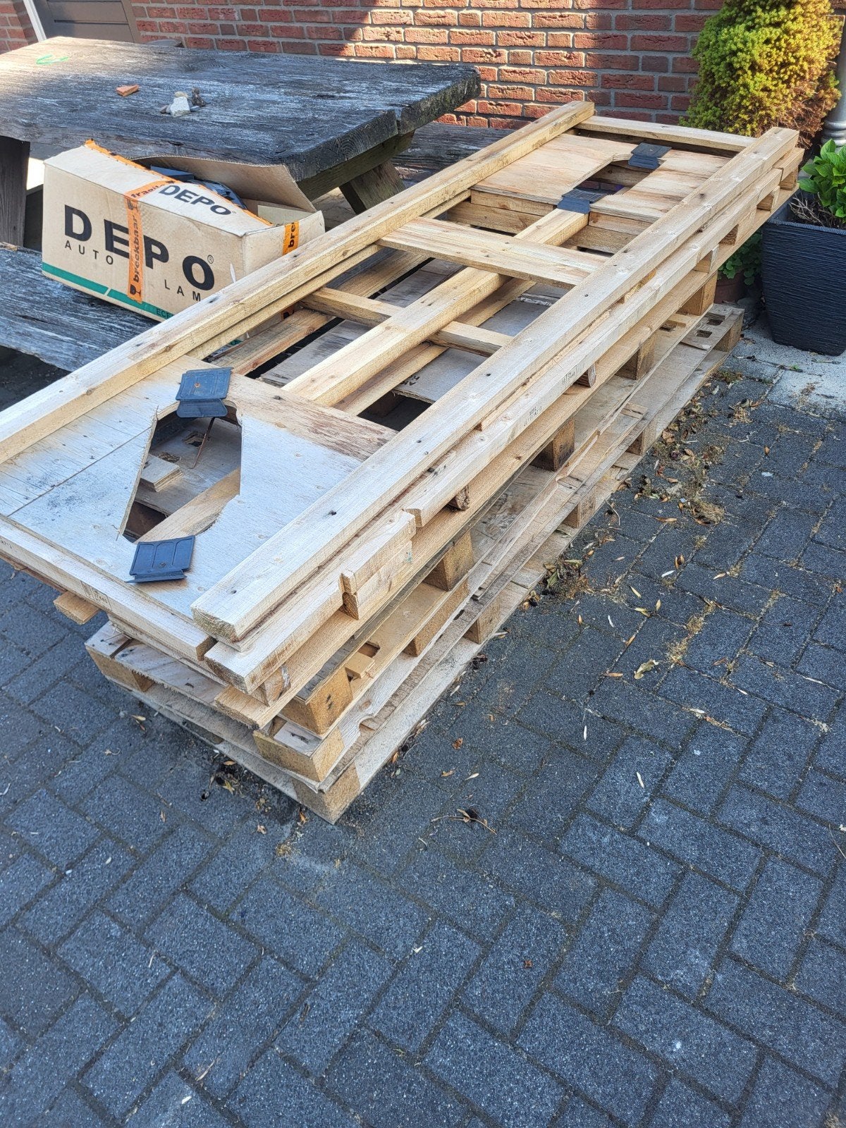 Pallethout voor kachel !! Terraskachel gratis, Minder dan 3 m³, Ophalen