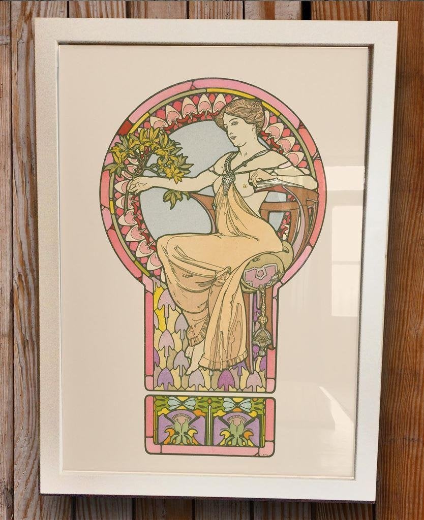 ALPHONSE MUCHA Art Nouveau - Affiche Poster in Frame, Verzenden
