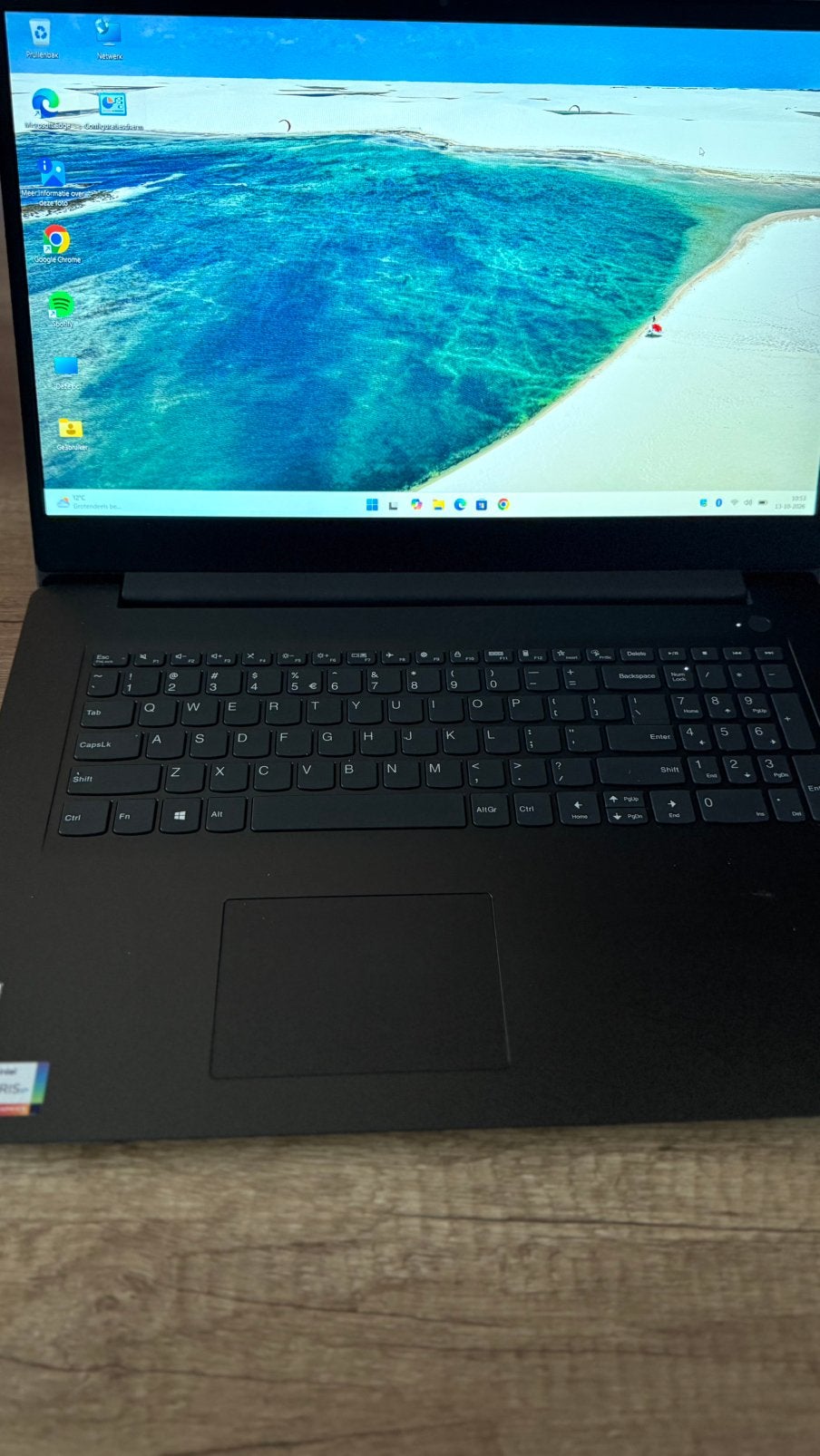 Te Koop Lenovo laptop 17inch 82 NX, Computers en Software, 2 tot 3 Ghz, Qwerty, Zo goed als nieuw, SSD