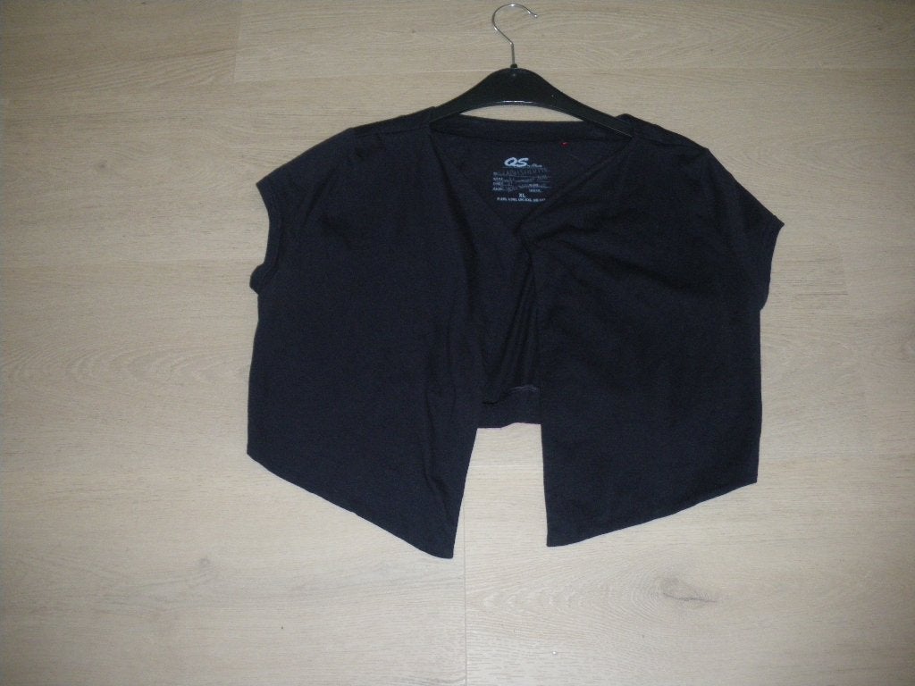nieuw mooie blauwe bolero korte mouw 42 merk qs by st oliver, Kleding | Dames, Ophalen of Verzenden, Nieuw, Maat 42/44 (L), Blauw