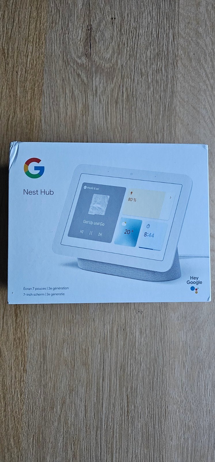 Z.a.n. Google Nest Hub 2e generatie chalk, Ophalen of Verzenden, Zo goed als nieuw
