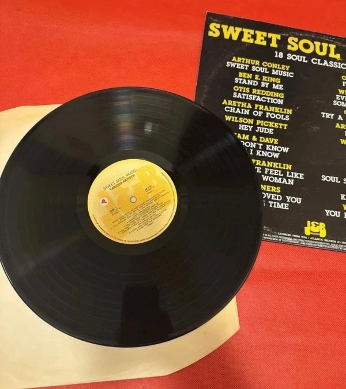 Sweet Soul Music - 18 Soul Classics LP, LP, Gebruikt, Overige genres, Ophalen of Verzenden