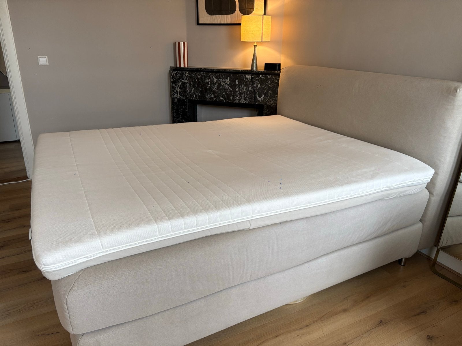 IKEA Tüssoy topper 160x200cm, Huis en Inrichting, Slaapkamer | Matrassen en Bedbodems, Ophalen, Tweepersoons, Zo goed als nieuw