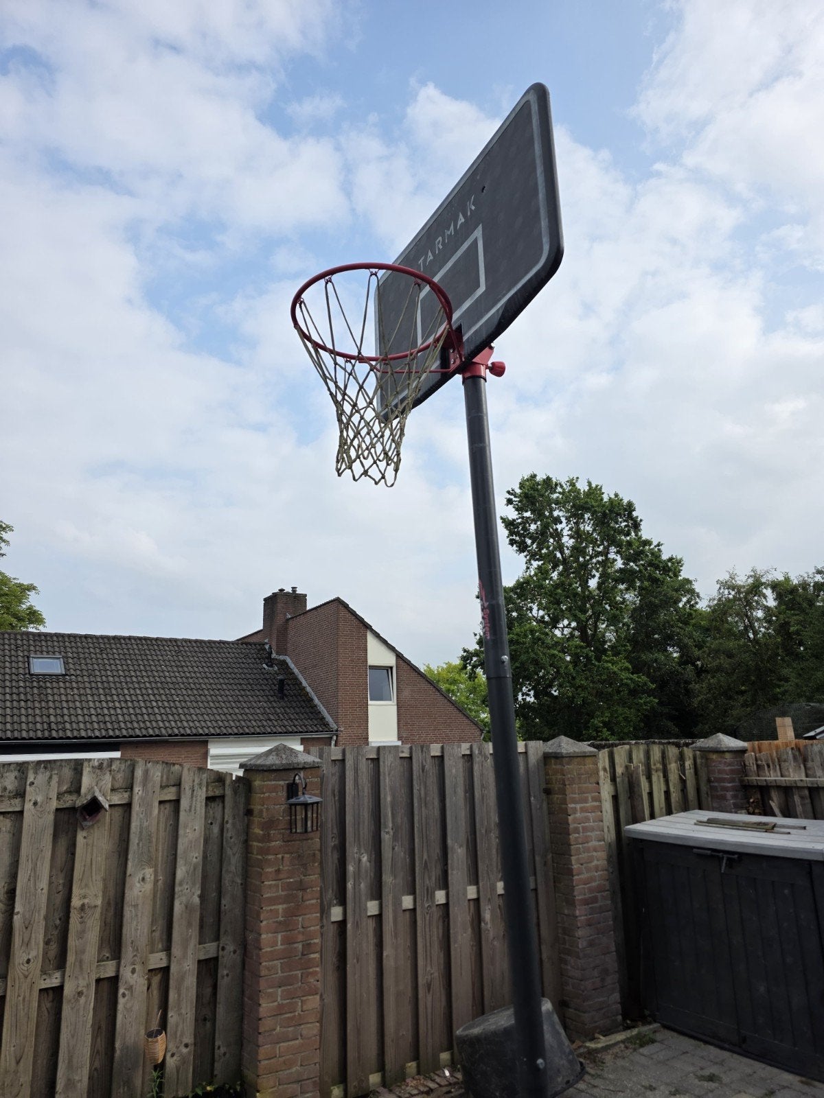 Tarmak basketbalpaal met bord en ring, Ophalen of Verzenden, Gebruikt, Ring, Bord of Paal