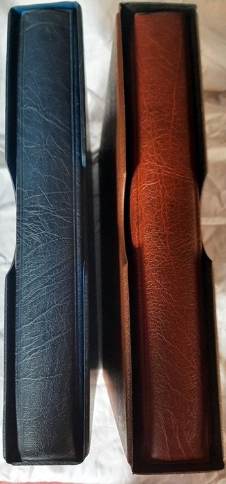2 muntalbums voor munthouders, met cassettes, Verzenden, Verzamelmap