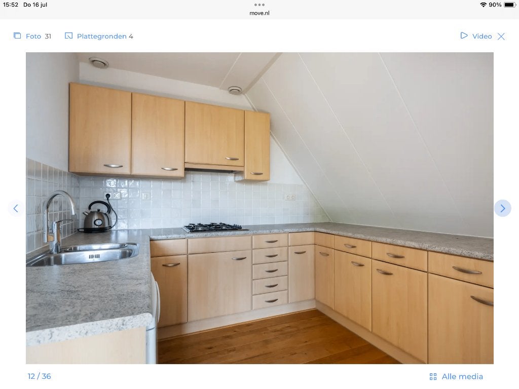 Keuken, Ophalen, Gebruikt, U-keuken, Bruin