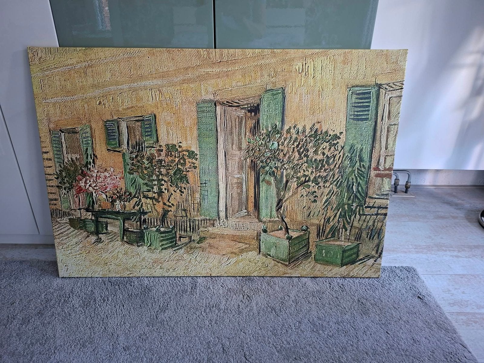 Van Gogh reproductie, Ophalen