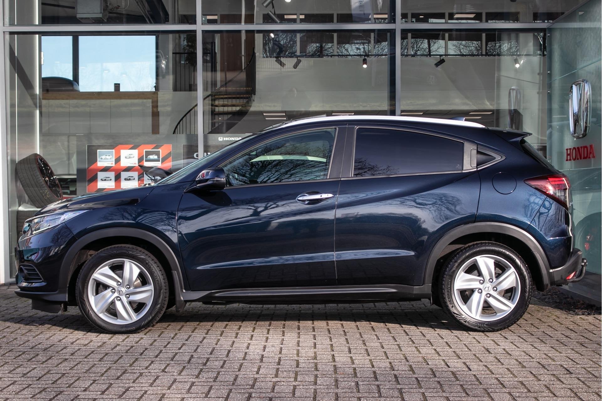 Honda HR-V 1.5 i-VTEC Executive - Trekhaak | Schuif/kantel d, Blauw, Leder en Stof, Origineel Nederlands, Bedrijf