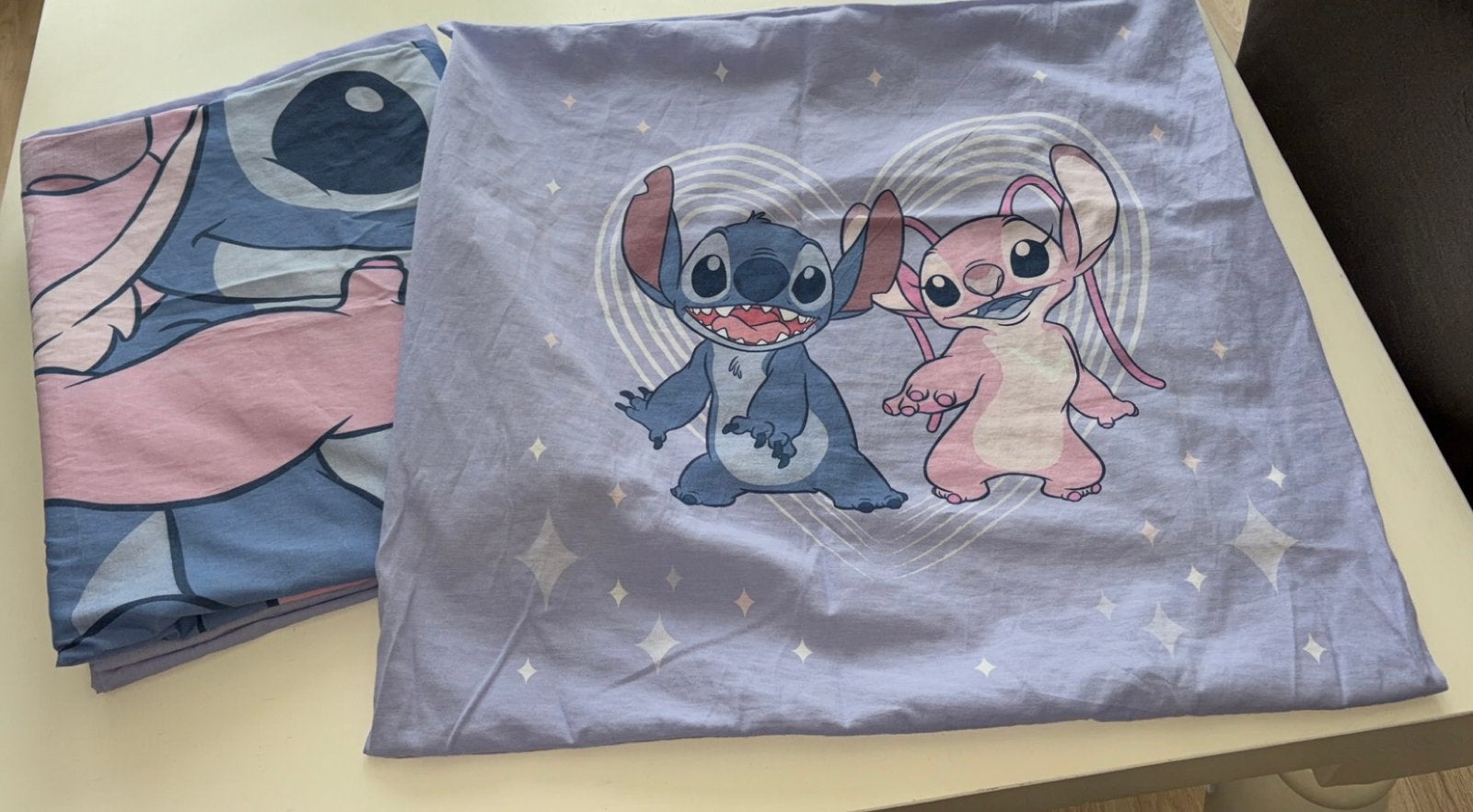 Stitch en angel dekbedovertrek, Ophalen, Meisje, Dekbedovertrek, Zo goed als nieuw