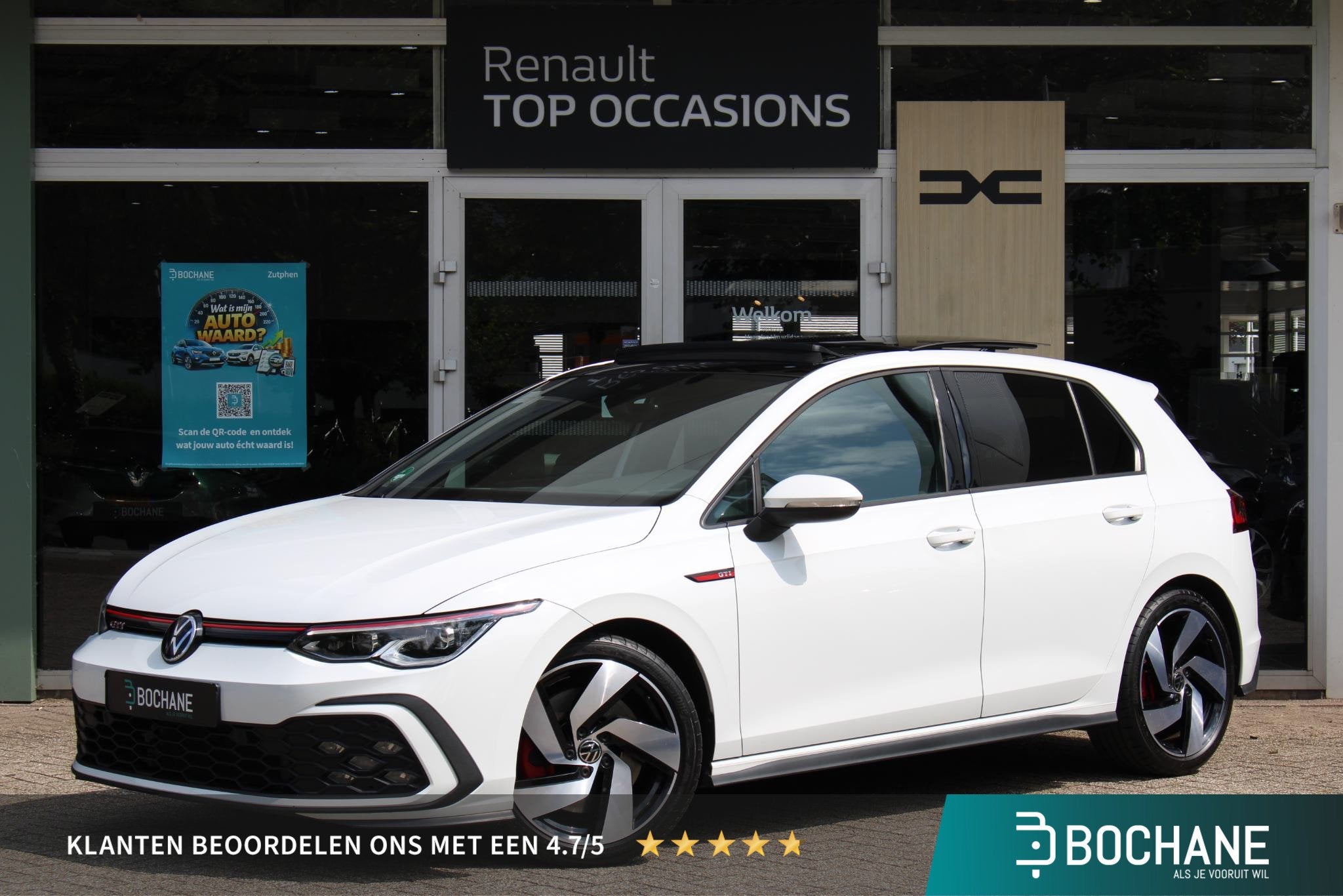 Volkswagen Golf 2.0 TSI GTI 245PK | Panoramadak | Stoel- en, Euro 6, 4 cilinders, 1984 cc, Wit