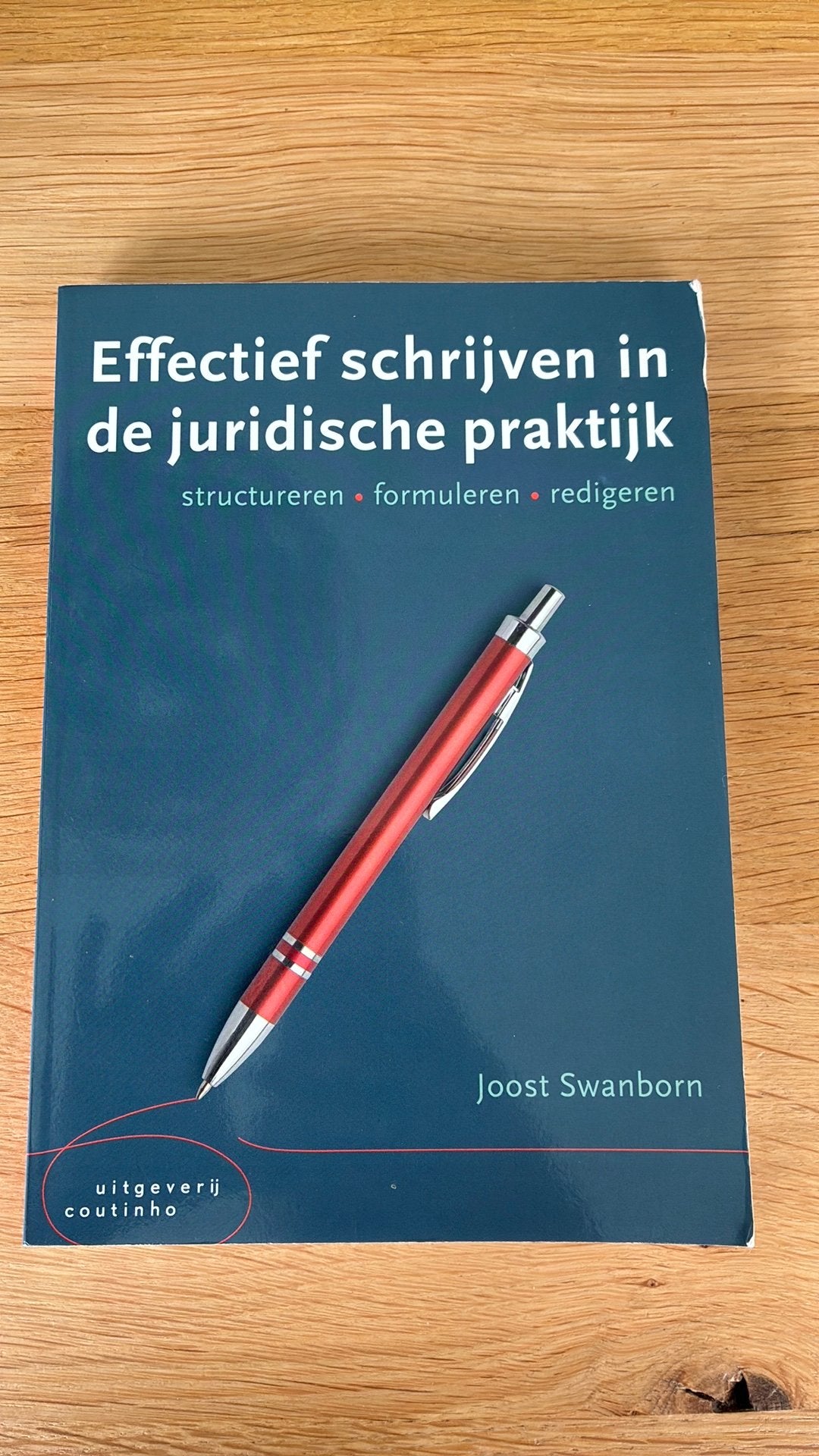 Effectief schrijven in de juridische praktijk, Joost Swanborn, Zo goed als nieuw, Alpha, HBO