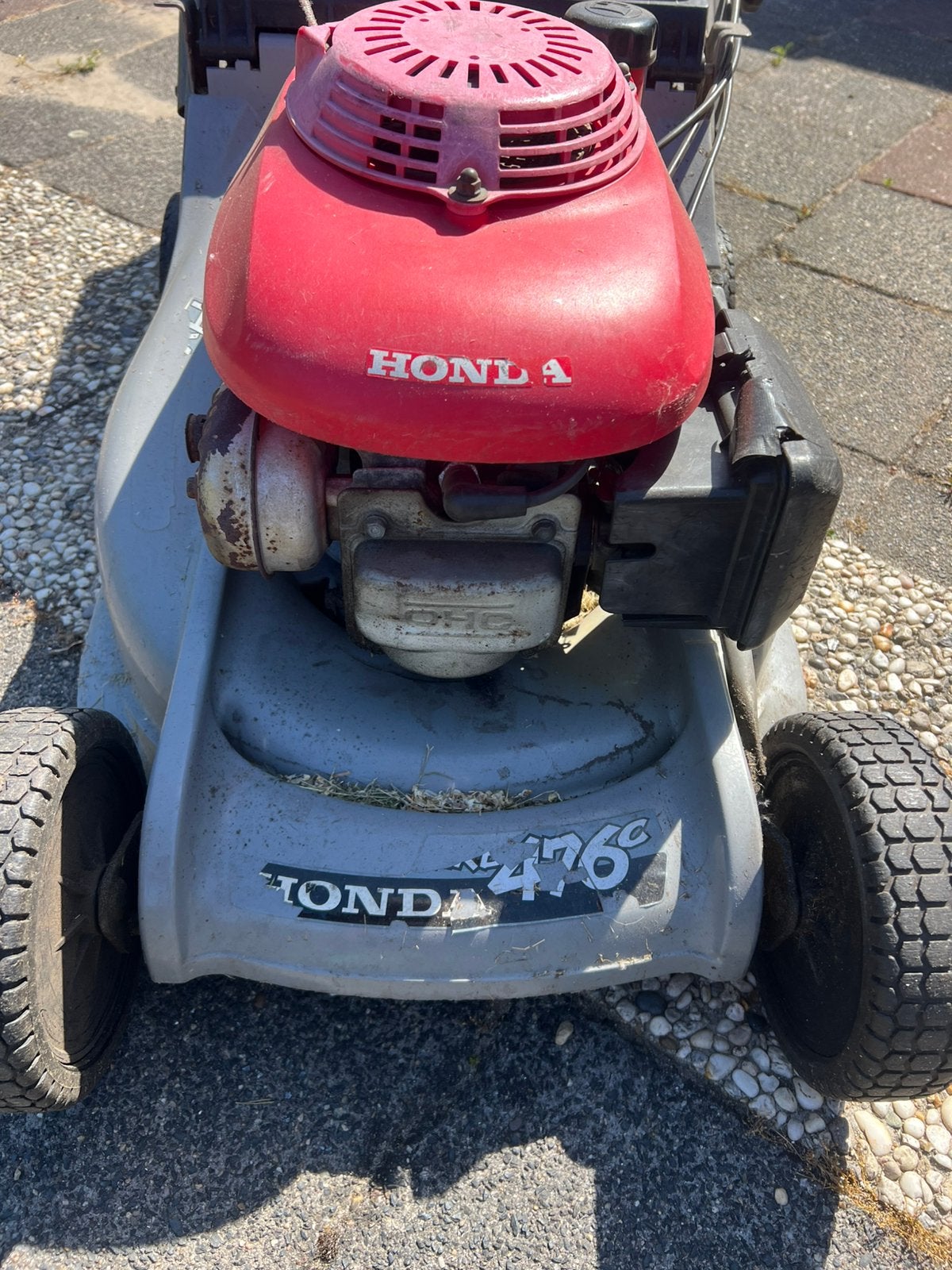 Honda 476c benzine grasmaaier, Ophalen, Gebruikt, Opvangbak, Benzine-grasmaaier
