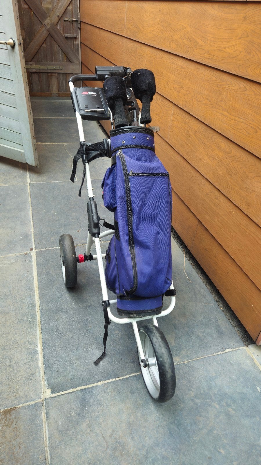 Golfset met golftas en trolley - Compleet en Gebruikt, Ophalen, Gebruikt, Set, Overige merken