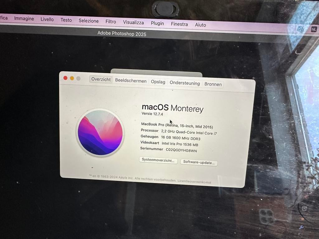 Macbook pro 15 2015, Computers en Software, Apple Desktops, Ophalen of Verzenden, Zo goed als nieuw, IMac, 3 tot 4 Ghz
