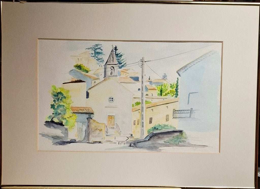 Aquarel, Antiek en Kunst, Kunst | Schilderijen | Modern, Ophalen of Verzenden