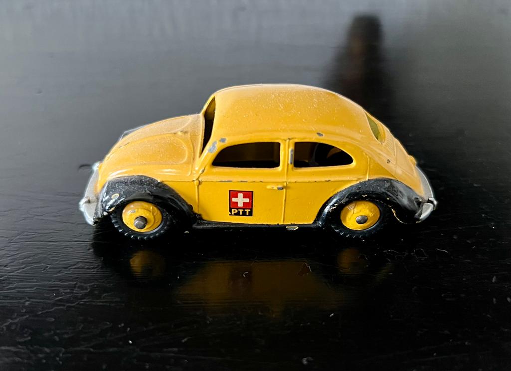Dinky toys 262 Volkswagen Swiss post 1950 Zeldzaam, Hobby en Vrije tijd, Modelauto's | 1:43, Ophalen of Verzenden, Zo goed als nieuw