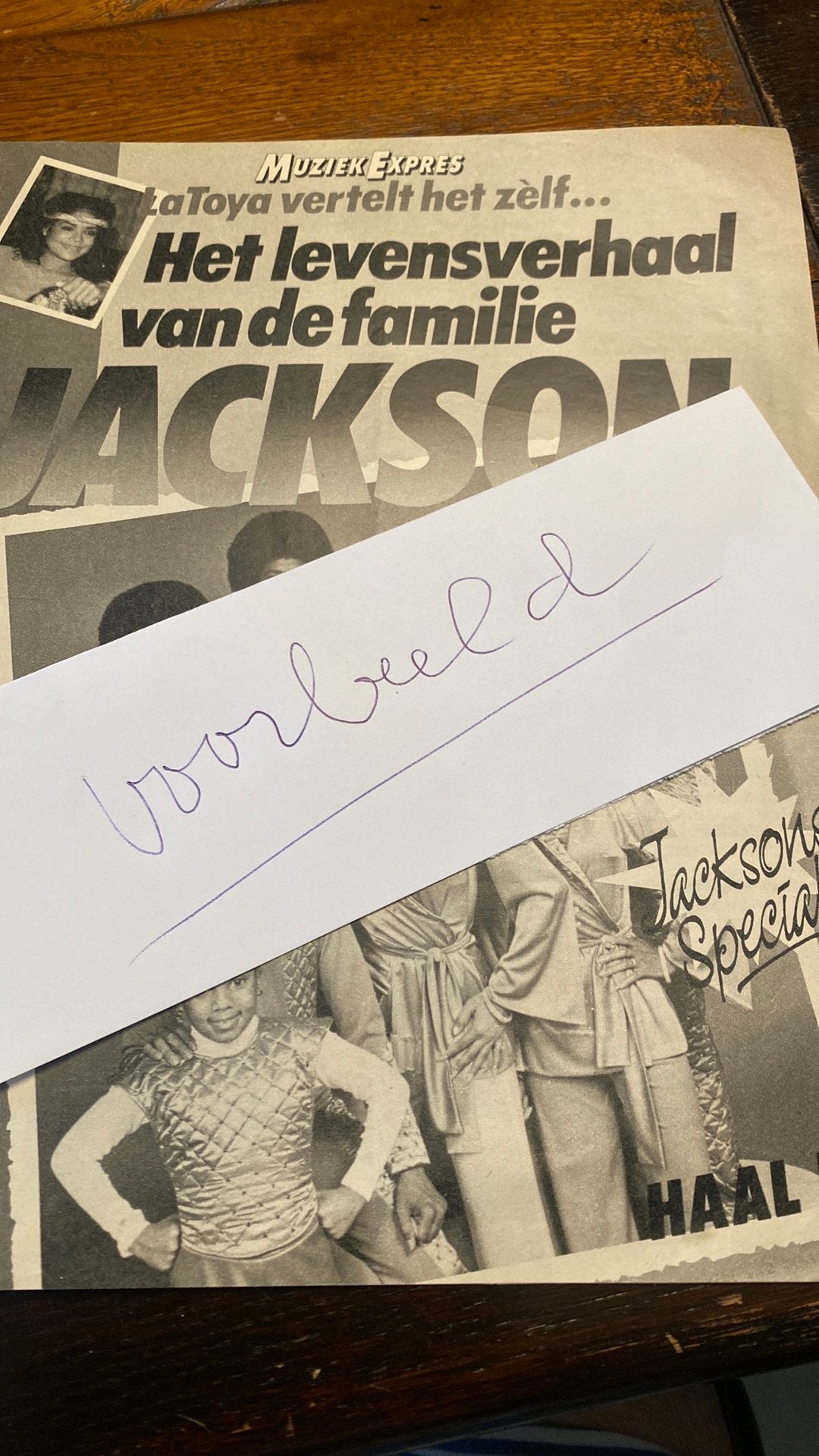 Fanilie Jackson, soecial muziek Expres, Verzamelen, Verzenden, 1980 tot heden, Tijdschrift