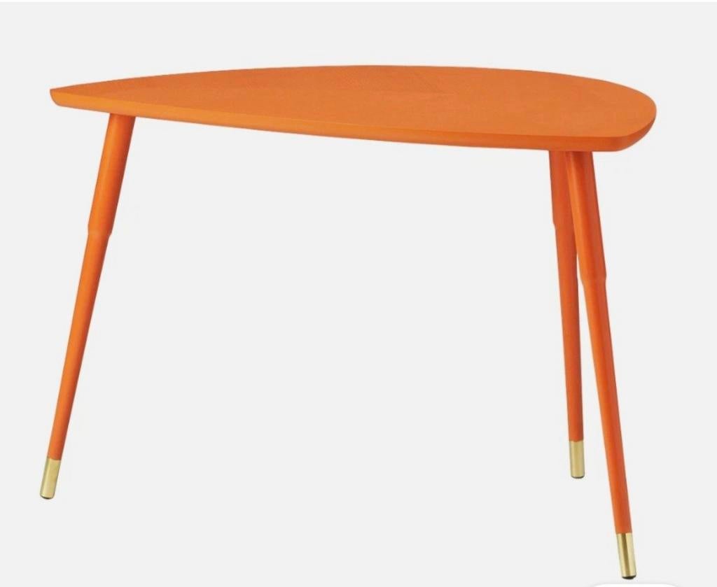 Gevraagd: ikea lovbacken oranje salontafel, Huis en Inrichting, Ophalen of Verzenden, Zo goed als nieuw, Hout
