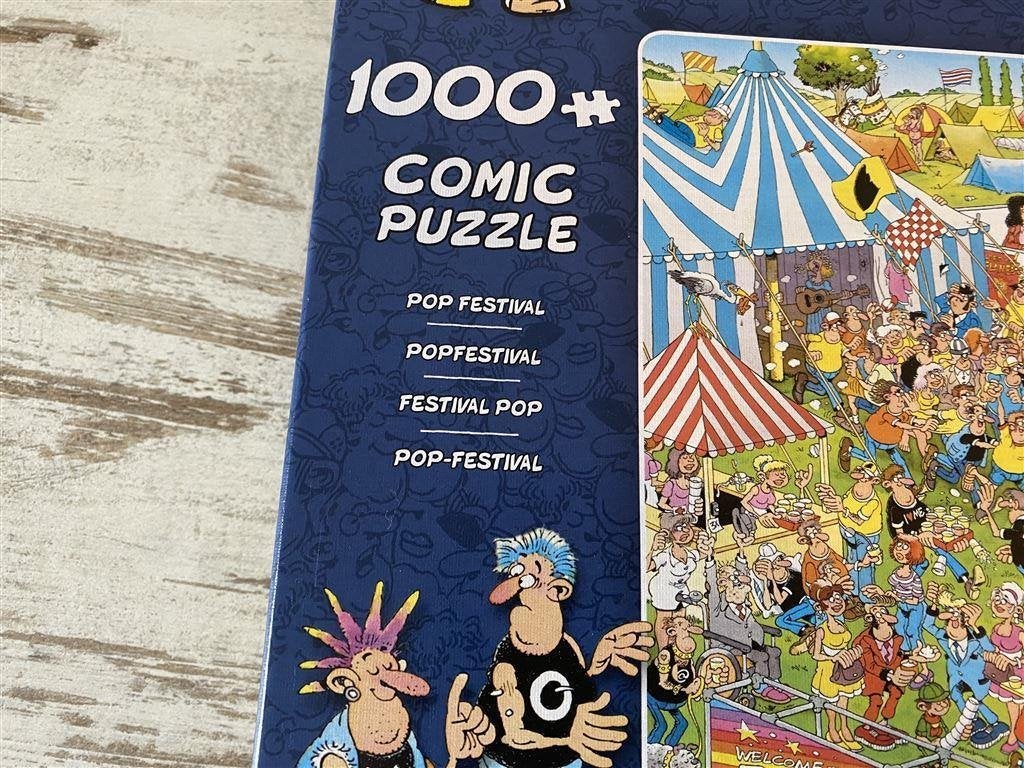 Jan van Haasteren - Pop festival 1000 stuks [s1], Verzenden, 500 t/m 1500 stukjes, Zo goed als nieuw
