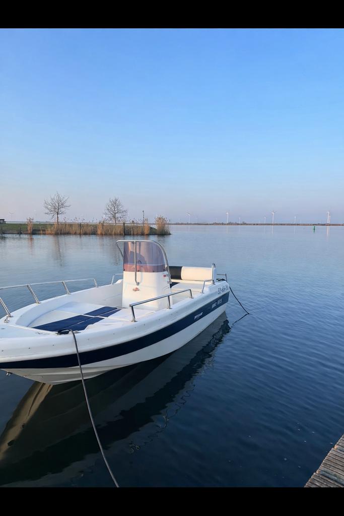 Sportboot Honda 50PK + trailer en is vaarklaar, Watersport en Boten, Motorboten en Motorjachten, Ophalen of Verzenden, Zo goed als nieuw
