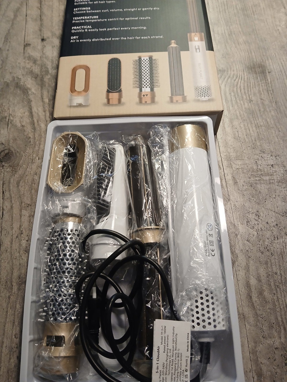 Silky Planet Cloudair Krultang & Föhn 5-in-1 Haarstyling Set, Ophalen of Verzenden, Nieuw