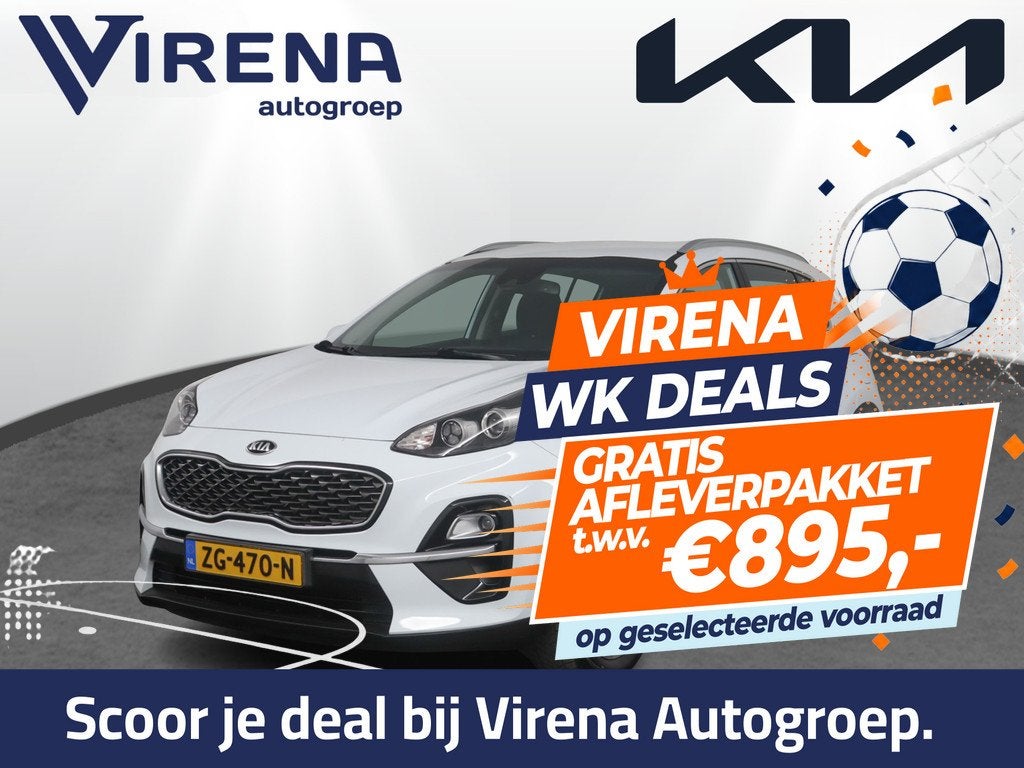 Kia Sportage 1.6 T-GDI 4WD DynamicLine - Rijklaar - Navigati, Auto's, Kia, Gebruikt, 4 cilinders, Met garantie (alle), Leder en Stof