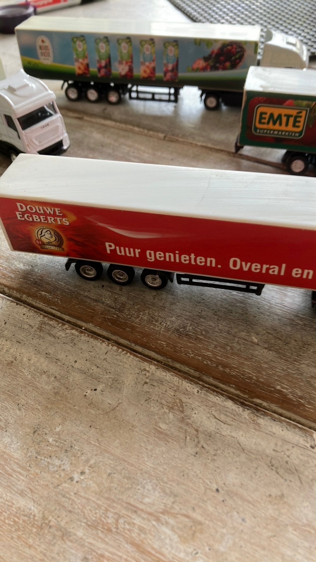 5 vrachtwagens met reclame, Ophalen of Verzenden, Gebruikt