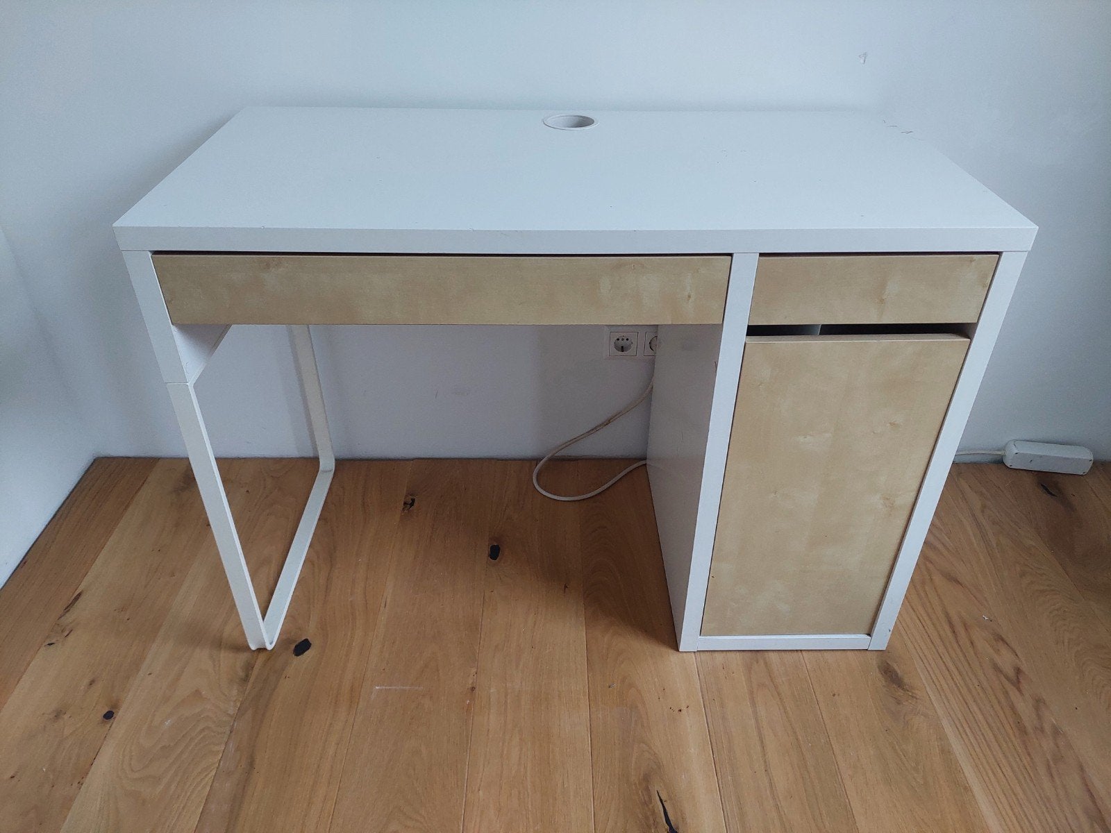 Wit bureau met lades en opbergruimte Ikea Micke, Ophalen