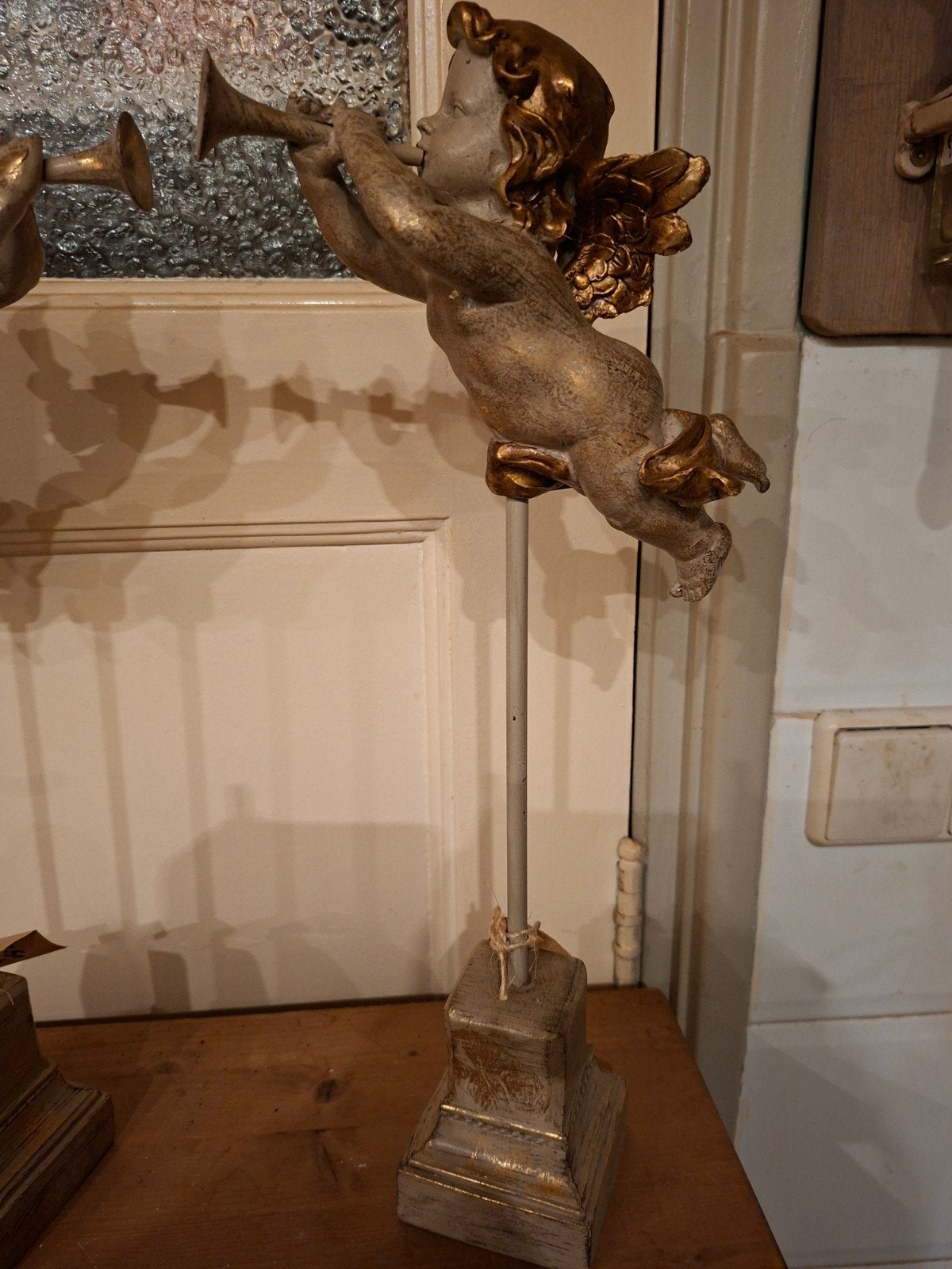 Set van 2 Engelen met Trompet - Decoratieve Beelden, Ophalen of Verzenden, Nieuw