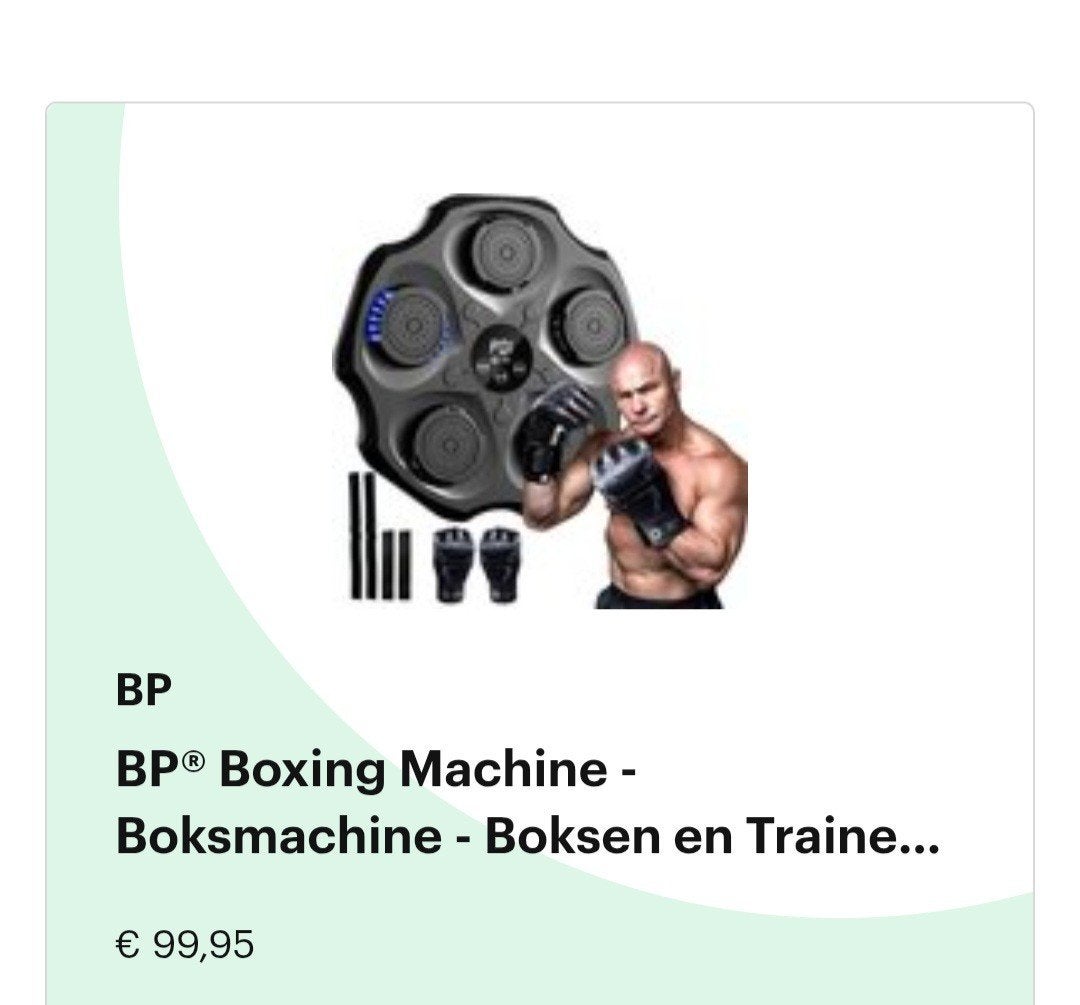 Boksmachine NIEUW!, Ophalen of Verzenden, Nieuw, Bokshandschoenen