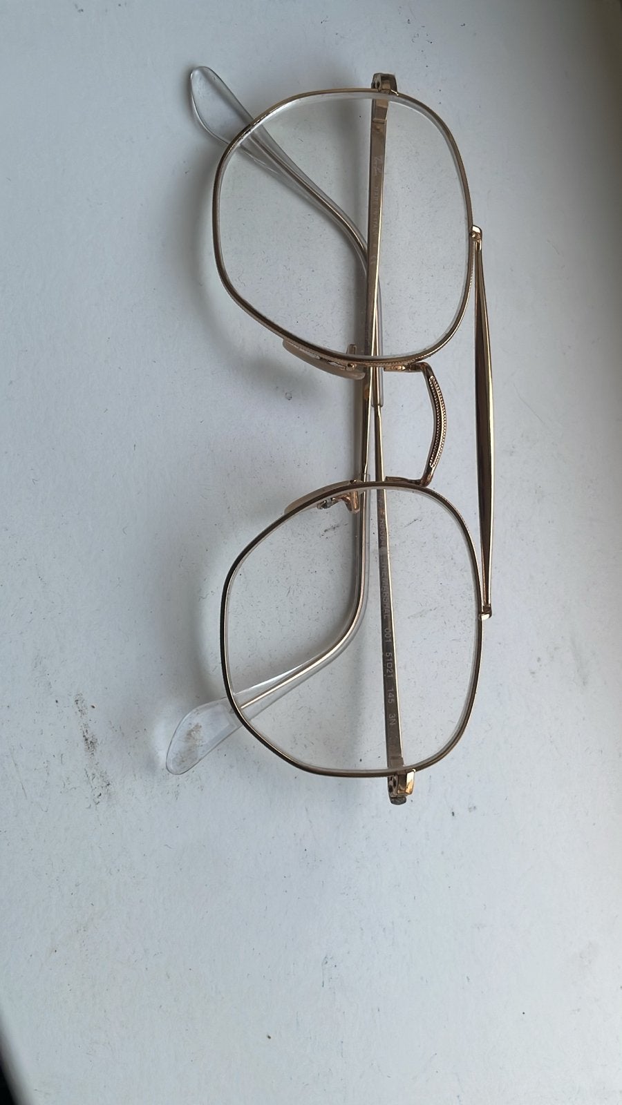Stijlvolle goudkleurige rayban montuur, Overige merken, Gebruikt, Geel, Ophalen of Verzenden