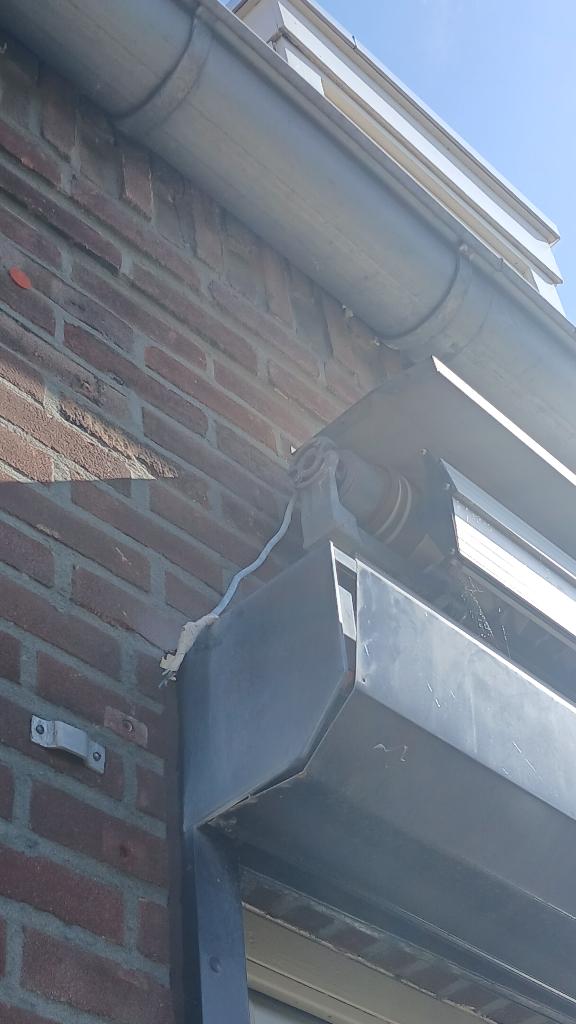 Zonnescherm  met buigarmen7 meter, Ophalen, Gebruikt, 450 cm of meer, Elektrisch