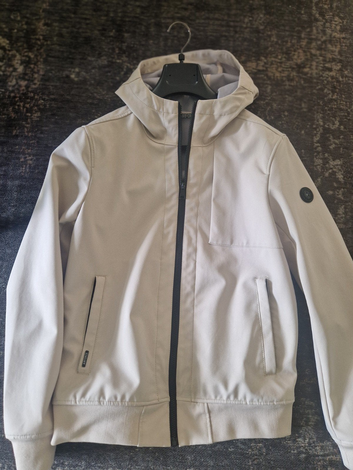 Airforce sofshell zomer jas maat 16, beige, zeer netjes!, Ophalen of Verzenden, Zo goed als nieuw, Airforce, Jongen