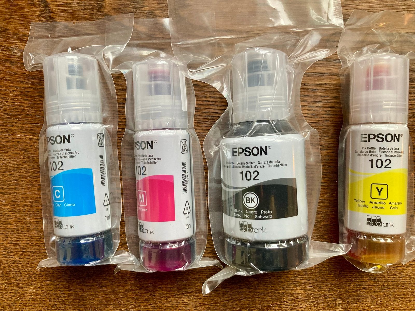 ‼️Epson 102 Printerinktvullingen - Complete gesealde  set, Computers en Software, Printers, Nieuw, Inkjetprinter, Kleur printen