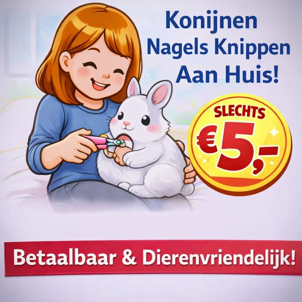 Konijnen nagels knippen, Ophalen, Nieuw