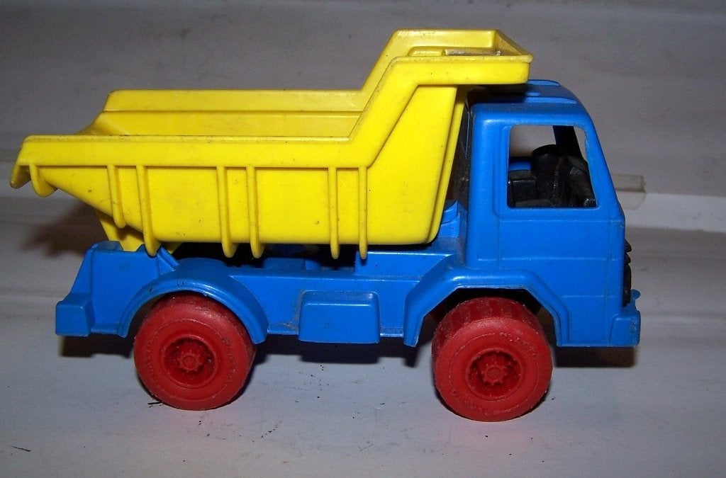 Vintage Plasto Finland Kipwagen. Igs., Ophalen of Verzenden, Zo goed als nieuw