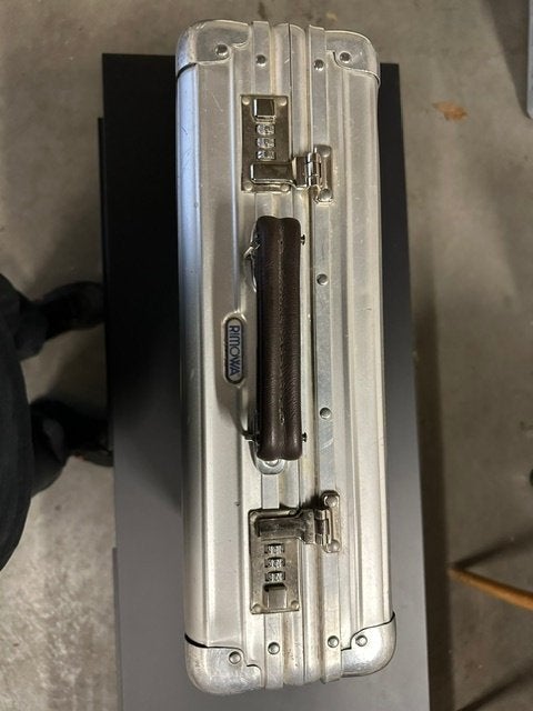 Rimowa aluminium attachekoffer, Ophalen, Slot, Minder dan 50 cm, Zo goed als nieuw