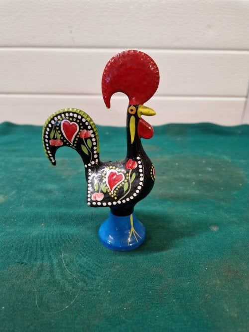 beeld haan van barcelos 14 cm, van metaal, Ophalen of Verzenden