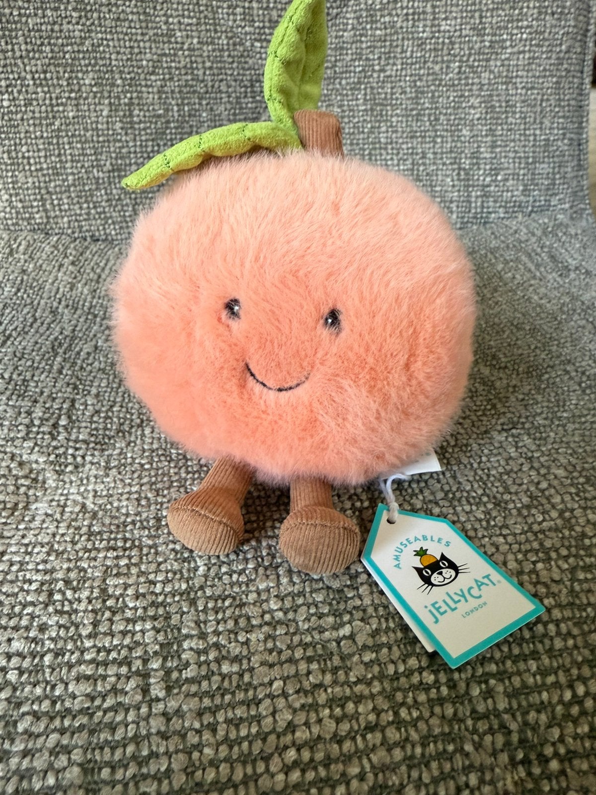 Jellycat amuseables peach, Ophalen of Verzenden, Nieuw, Overige typen, Jellycat