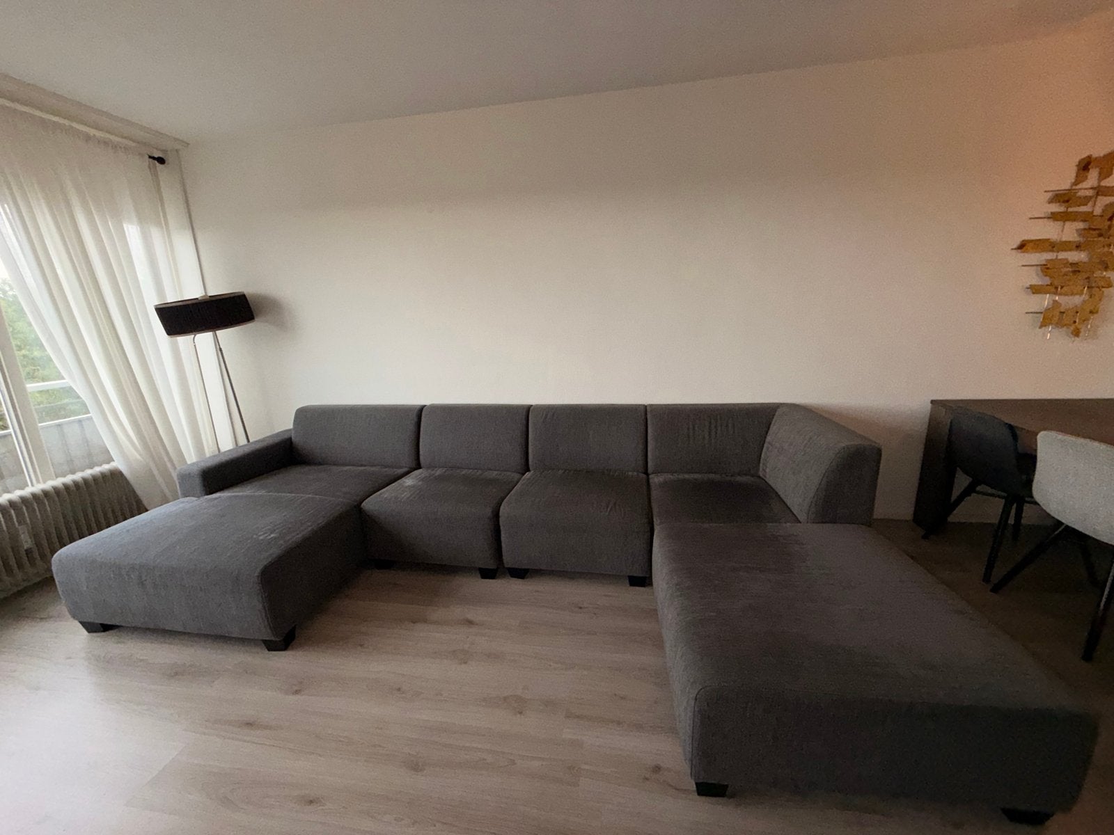 Montel hoekbank in perfecte staat, Huis en Inrichting, Banken | Bankstellen, Ophalen, 100 tot 125 cm, Hoekbank, 300 cm of meer
