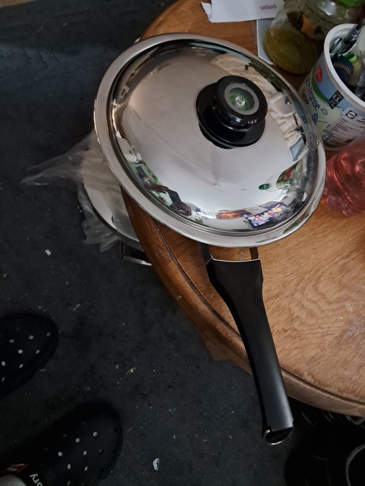 AMC 24 cm 2,0 liter RVS pan - Geschikt diverse kookplaten, Verzenden, Rvs