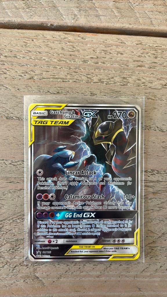 Garchomp & Girantina gx SM193, Ophalen of Verzenden, Zo goed als nieuw, Losse kaart, Foil